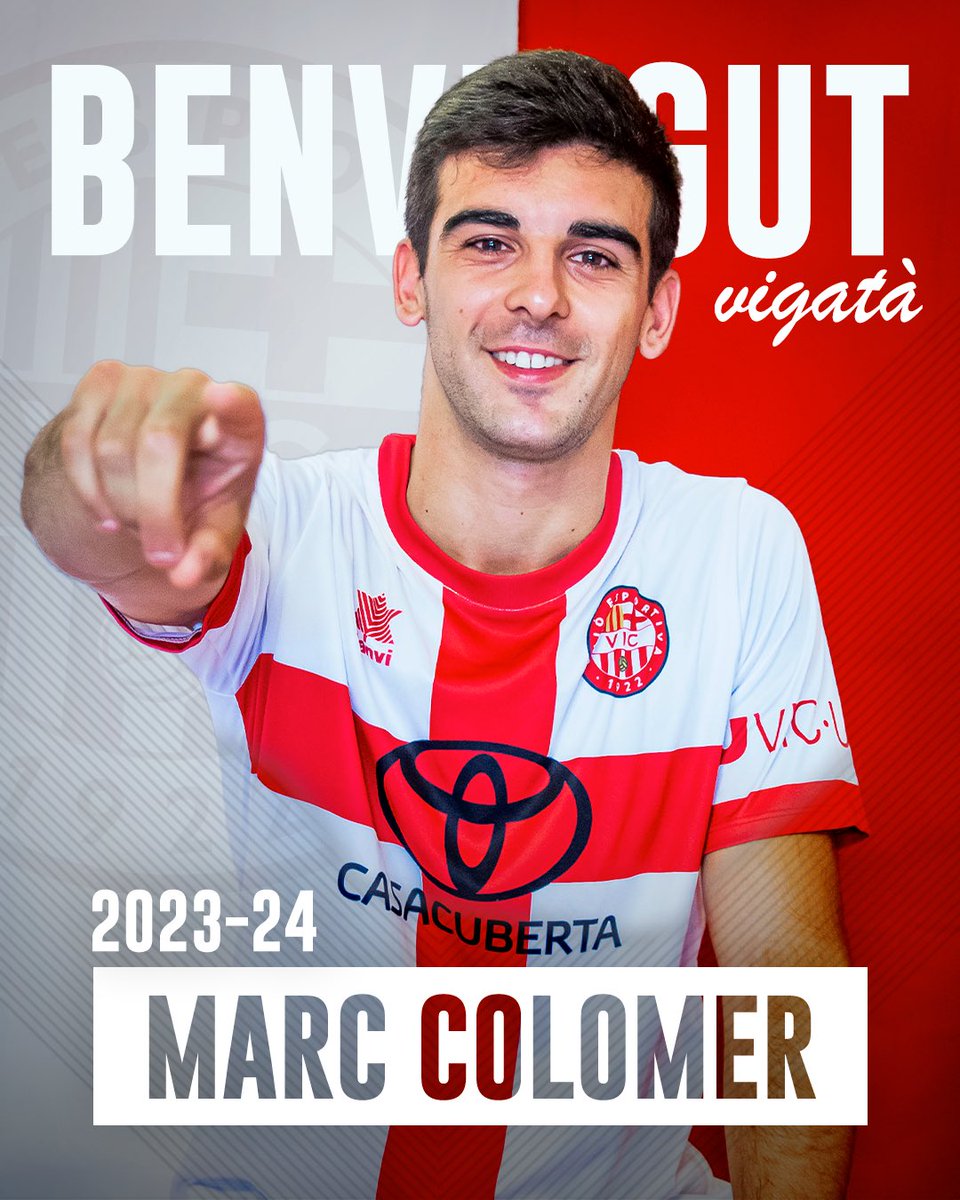 UEVic_'s tweet photo. 👋🏻 𝘽𝙚𝙣𝙫𝙞𝙣𝙜𝙪𝙩, 𝗠𝗮𝗿𝗰!

📍 Horta ⏩ Vic 🏟️

#SomUEVic 🔴⚪️
#LligaElit | #futbolcat https://t.co/p1RQaNkMvw