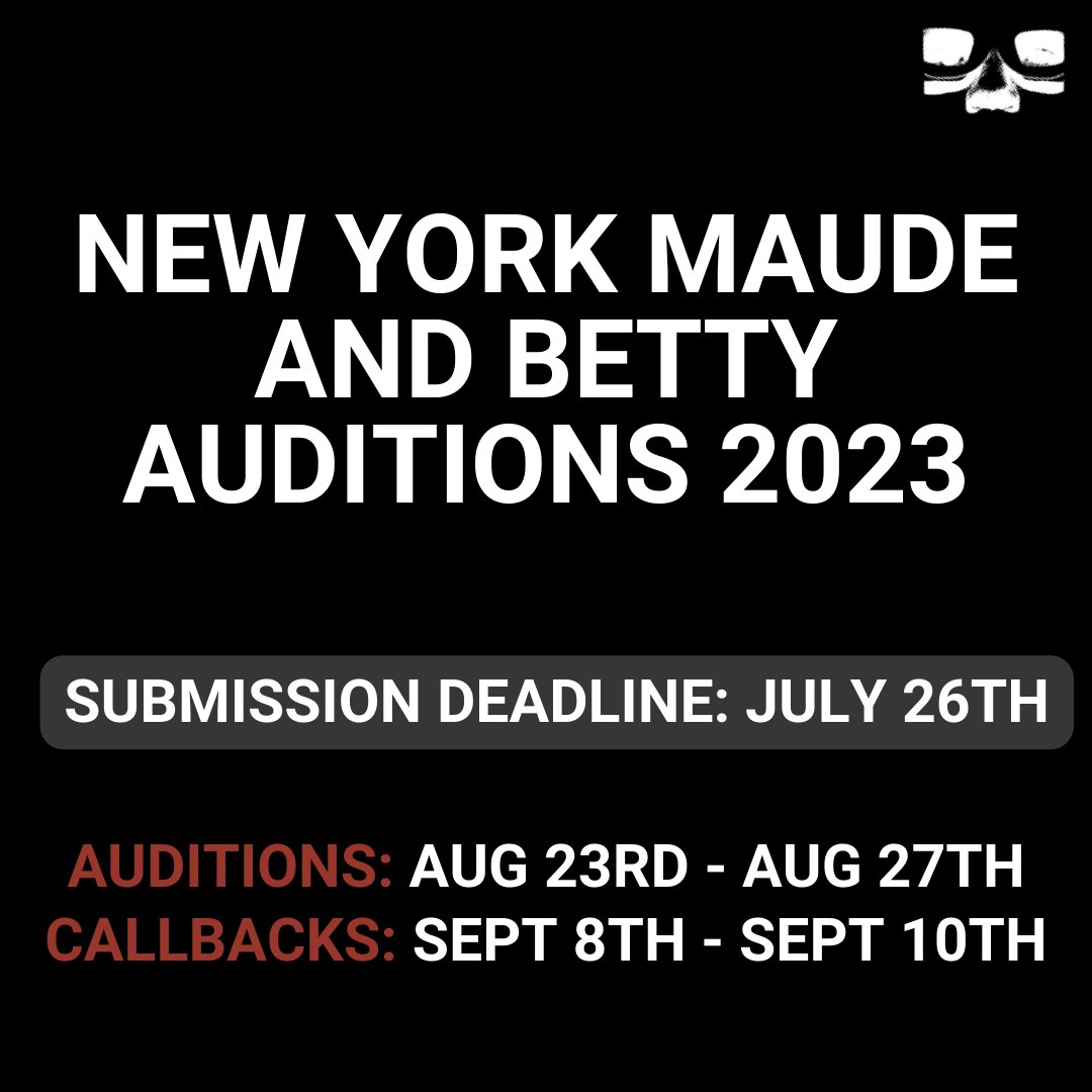 Only one week left to submit for UCB NY's Maude and Betty auditions! For more details visit ucbcomedy.com/auditions