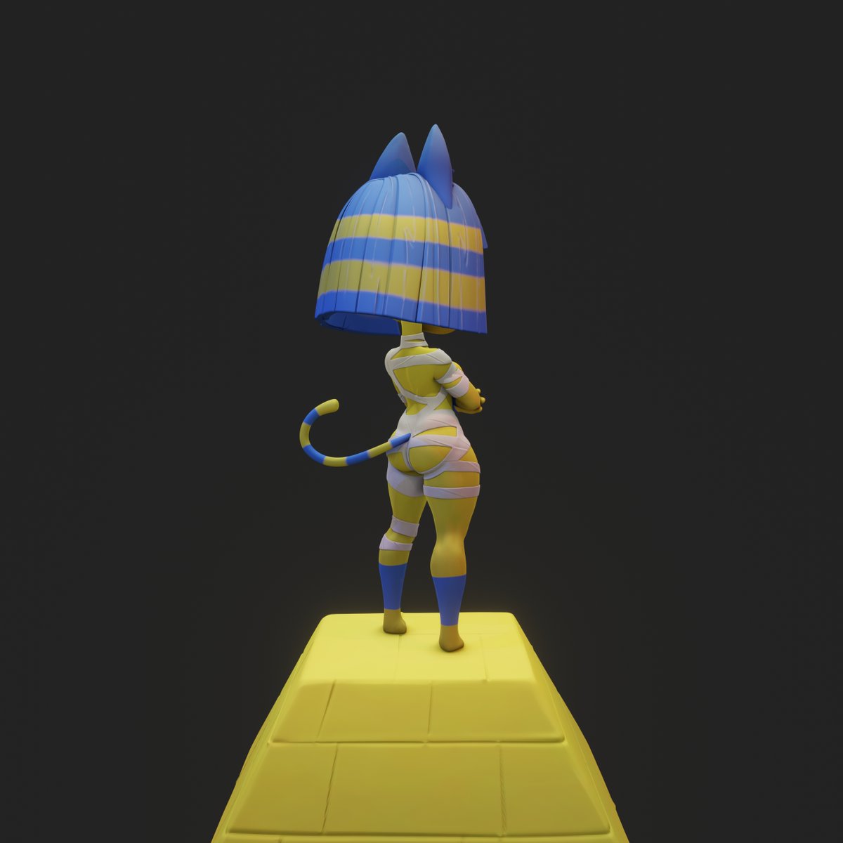 Ho11ovv's tweet photo. My old project - Ankha Fanart #ankhcat #fanart #AnimalCrossing https://t.co/dDZwKFliYU