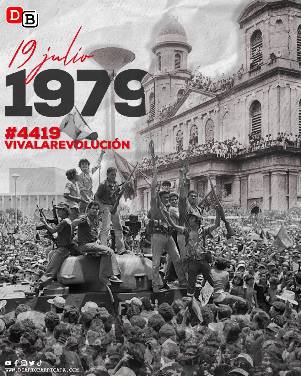 #Nicaragua
#19Julio 1979
El Pueblo Nicaragüense se desbordó a la plaza de  Managua a celebrar el Triunfo de la Revolución Popular Sandinista, a celebrar el fin de la Dictadura Somocista y Honrar a nuestros héroes caidos por la Libertad  
#4419VivaLaRevoluciòn
#TropaSandinista