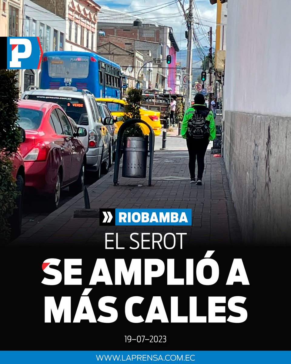 SomosLaPrensaEc's tweet photo. #RIOBAMBA: El Sistema de Estacionamiento Rotativo Ordenado Tarifado (#Serot) de #Riobamba extendió sus plazas de estacionamiento a las calles García Moreno, Ayacucho y Junín. Esta decisión ha generado varias opiniones. Infórmate aquí: https://t.co/pUXp06ZlHr
#LaPrensaInforma https://t.co/o9KmeItFHD