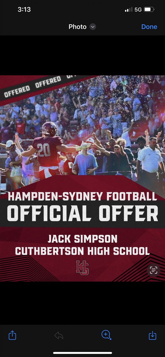 SimpsonJack13's tweet image. Blessed and grateful to receive my first offer and a great visit!!! @HSCCoachClarkJr @CoachOsbey @CHS_CavsFB @dukehwt @coach_cmattison