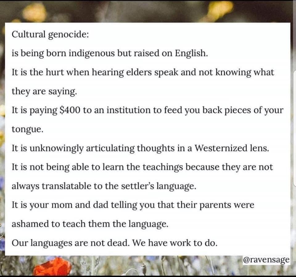 jodiesgot5's tweet image. Every school board should be offering language and cultural programs. Everything that has been taken away should be returned without ANY excuses. The only response should be from boards and the ministry: how can we make this happen right now?