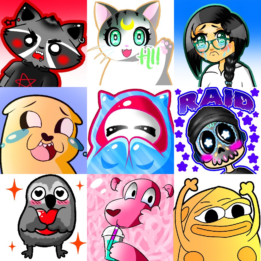 SKELLYP0PS's tweet photo. ✨️✨️✨️EMOTE GIVEAWAY✨️✨️✨️

Doing a custom set of 10 emotes, 7 still and 3 animated! How to enter:

✨️ Follow
✨️ Like 
✨️ Comment with your Twitch Link

Priority will go to those who don't already have emotes on their channel! https://t.co/l0KuF3FZm1