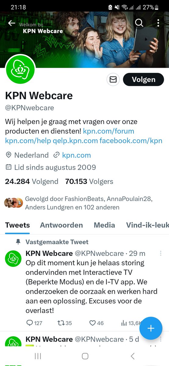 Met dank aan <a href="/KPN/">KPN</a> en <a href="/KPNwebcare/">KPN Webcare</a> vanavond geen #benbvolliefde