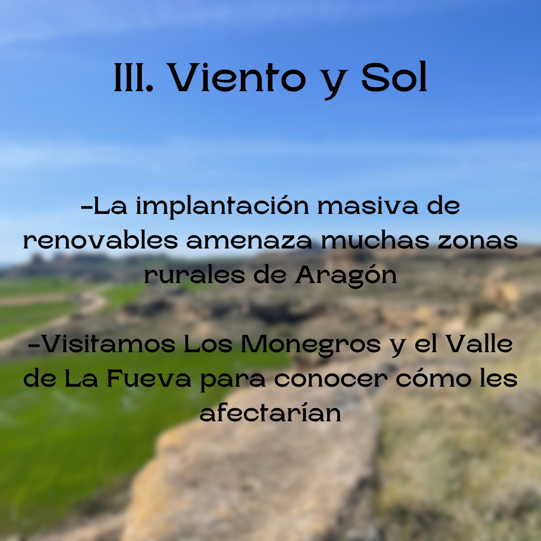 III. Viento y sol