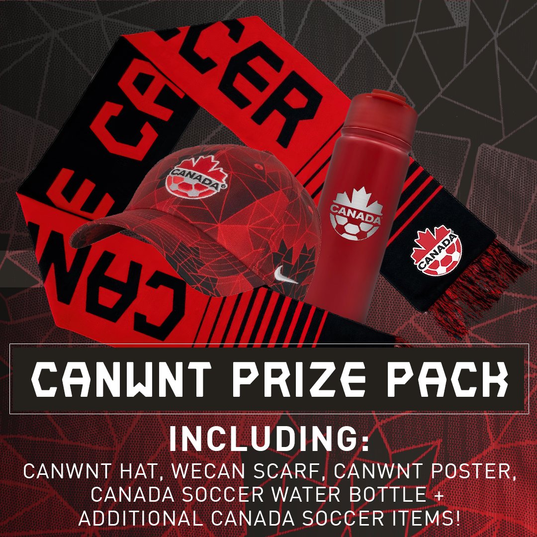 Win a @CANWNT Prize Pack 🎁 We're giving away 5x boxes of merch to 5 random people who retweet this tweet! Must be following @CANWNT and @CanadaSoccerEN! #WeCAN