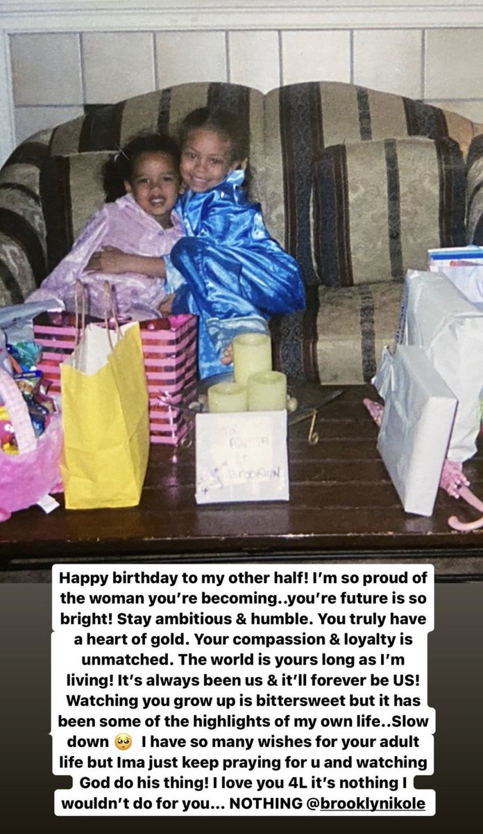 LattoWrrld's tweet photo. Latto’s message to her lil sister Brooklyn for her birthday !!🥹🥹

— Happy Birthday to Brooklyn too. 🫶🎰 https://t.co/AiOhuuqfKY