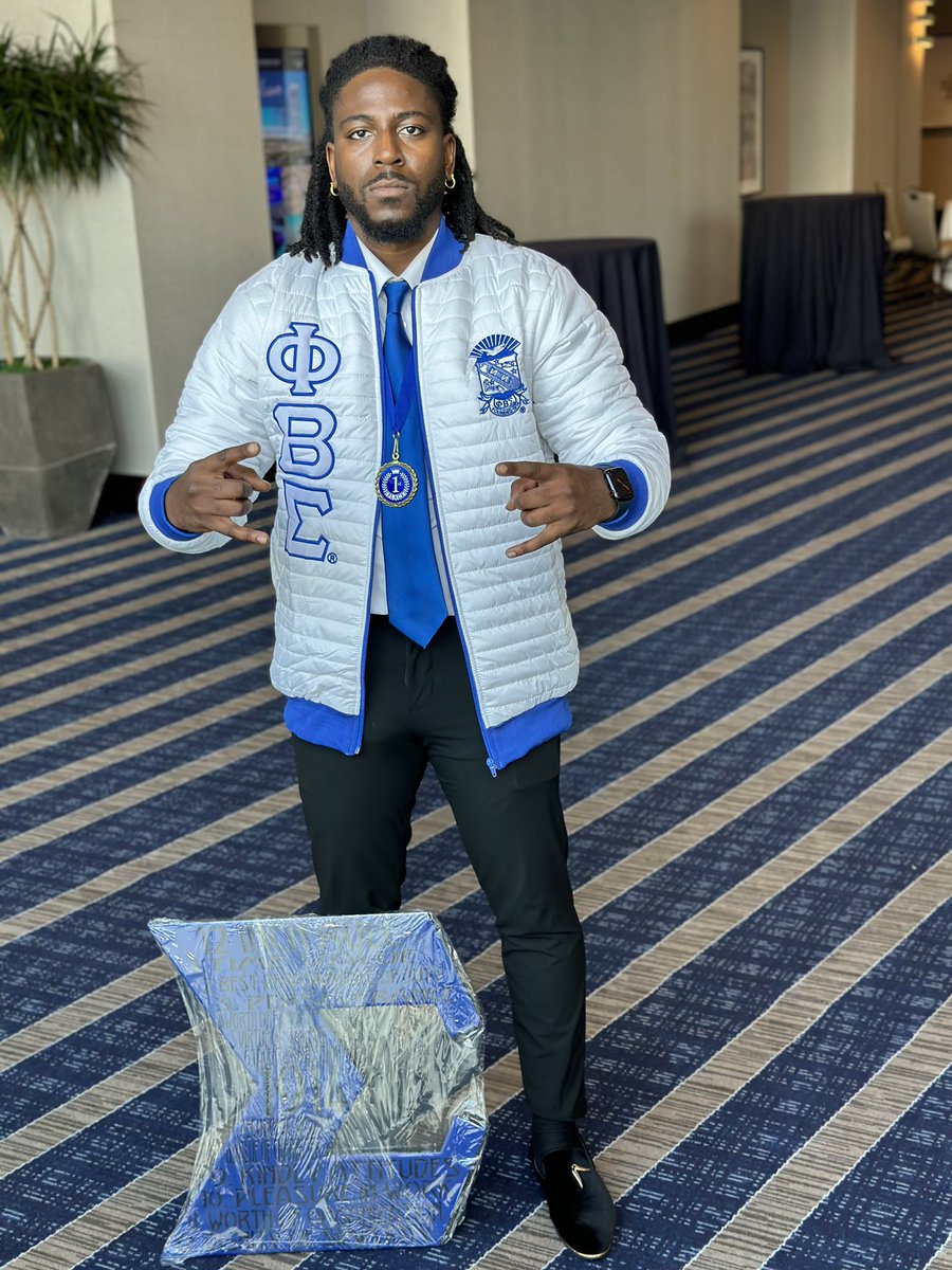 Bro. Jontrelle Norgaisse won first place in the Technology Competition this past week at our National Conclave in Houston, TX. Join us in congratulating him on this prestigious award👏🏾

Brotherhood, SCHOLARSHIP, Service🤘🏾