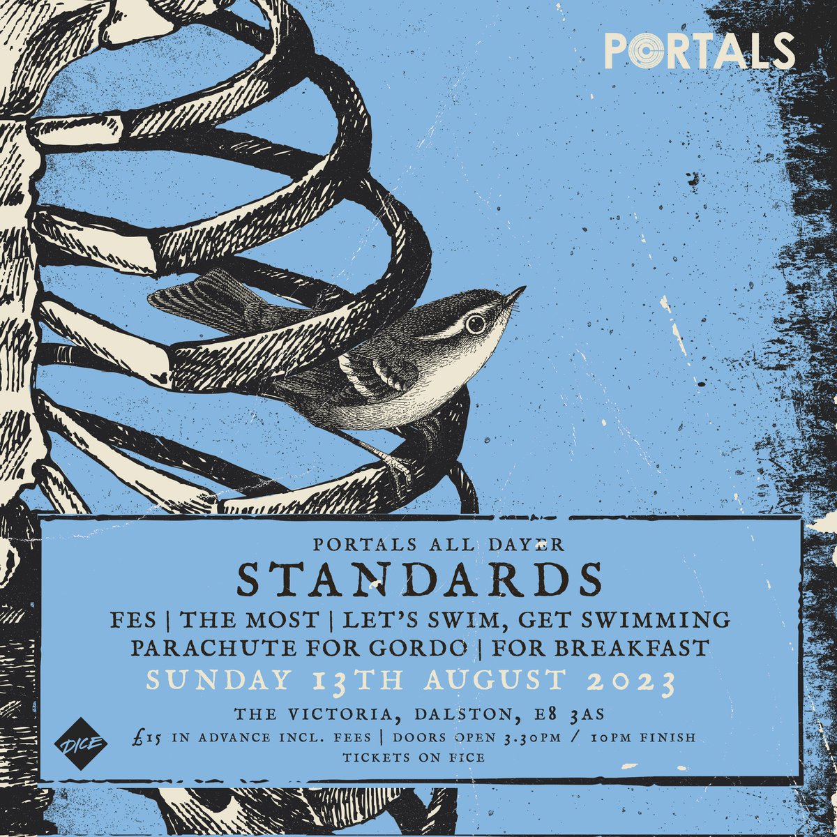 A wonderful show with our friends at <a href="/PortalsLondon/">Portals London</a> on the 13th August alongside <a href="/parachutefgordo/">Parachute For Gordo</a>, Let's Swim Get Swimming, The Most, <a href="/FESocietyband/">FES</a> and <a href="/wearestandards/">Standards</a> at <a href="/VICTORIADALSTON/">The Victoria Dalston</a> 

 link.dice.fm/f1SEYYVjzBb