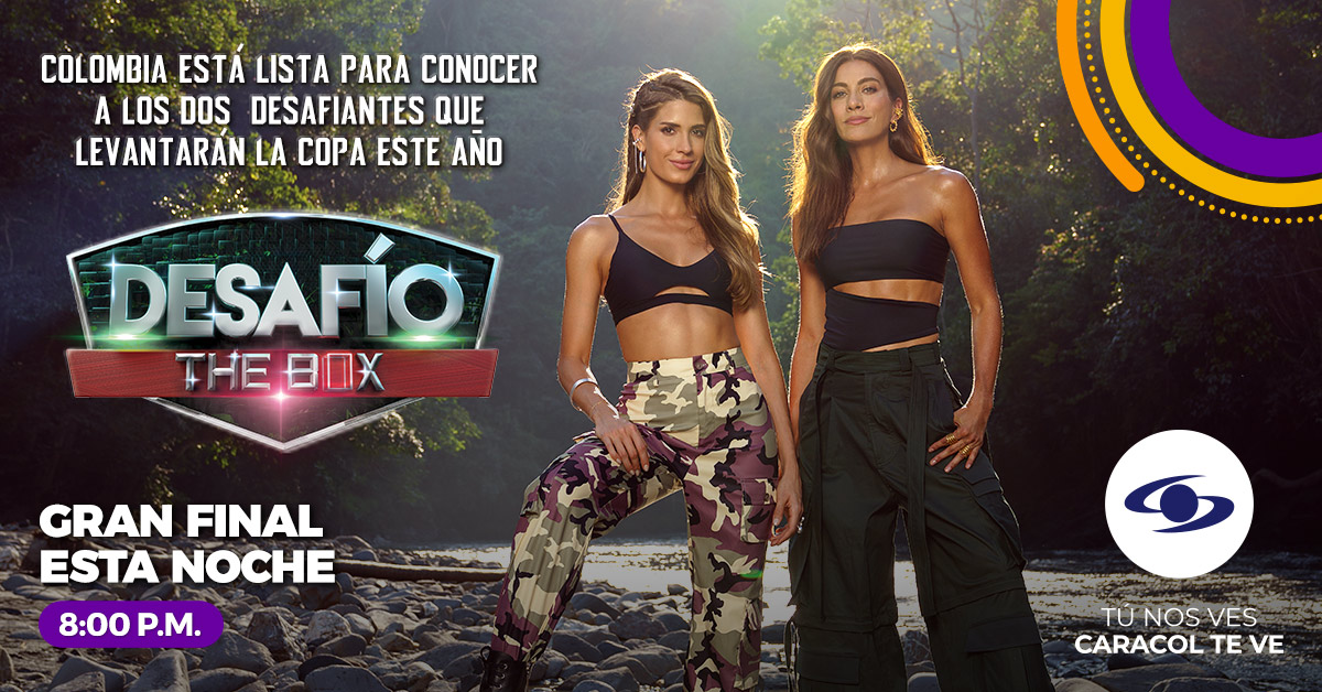 DesafioCaracol's tweet photo. ¡El gran día ha llegado! 🥳 Esta noche se definirá todo y serán dos hombres y dos mujeres los que competirán para dejar su nombre inmortalizado en el #DesafíoTheBox. 🔥 No te pierdas la gran final esta noche y conéctate a partir de las 8:00 p.m. después de Noticias Caracol. 💪 https://t.co/AW4VdKANTq