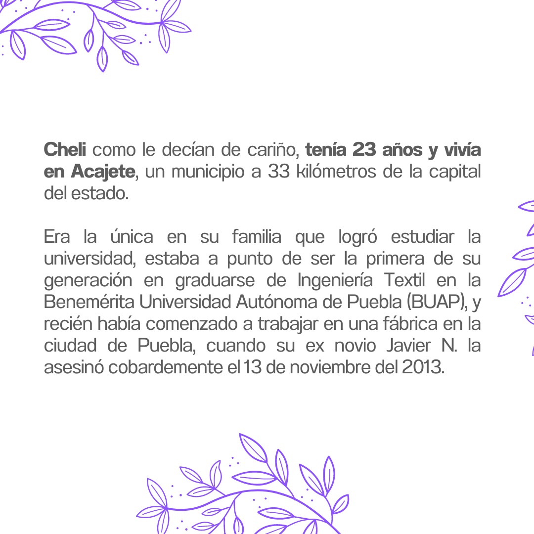 #JusticiaParaCheli #Puebla #Acajete #Niunamenos