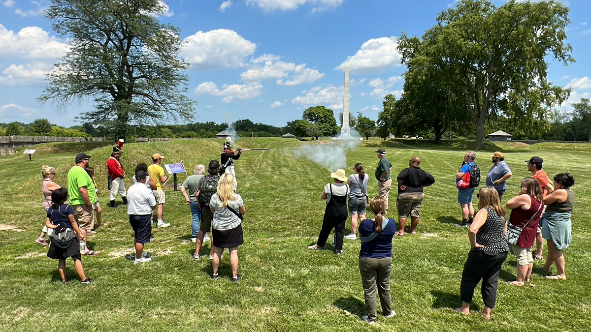 Interdisciplinary learning at Fort Meigs through the science of artillery. Place Based Education incorporates all disciplines. #LocLore #PlaceBaseded #RootedInPlace