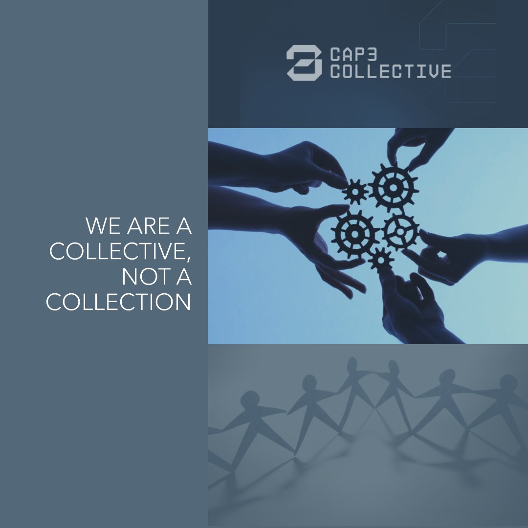 Cap3Collective's tweet image. #Cap3 isn't a Collection, it's a Collective on a mission. Be part of our journey in #AI and #Web3. Secure your membership today and let's reshape the future! 🚀🔐