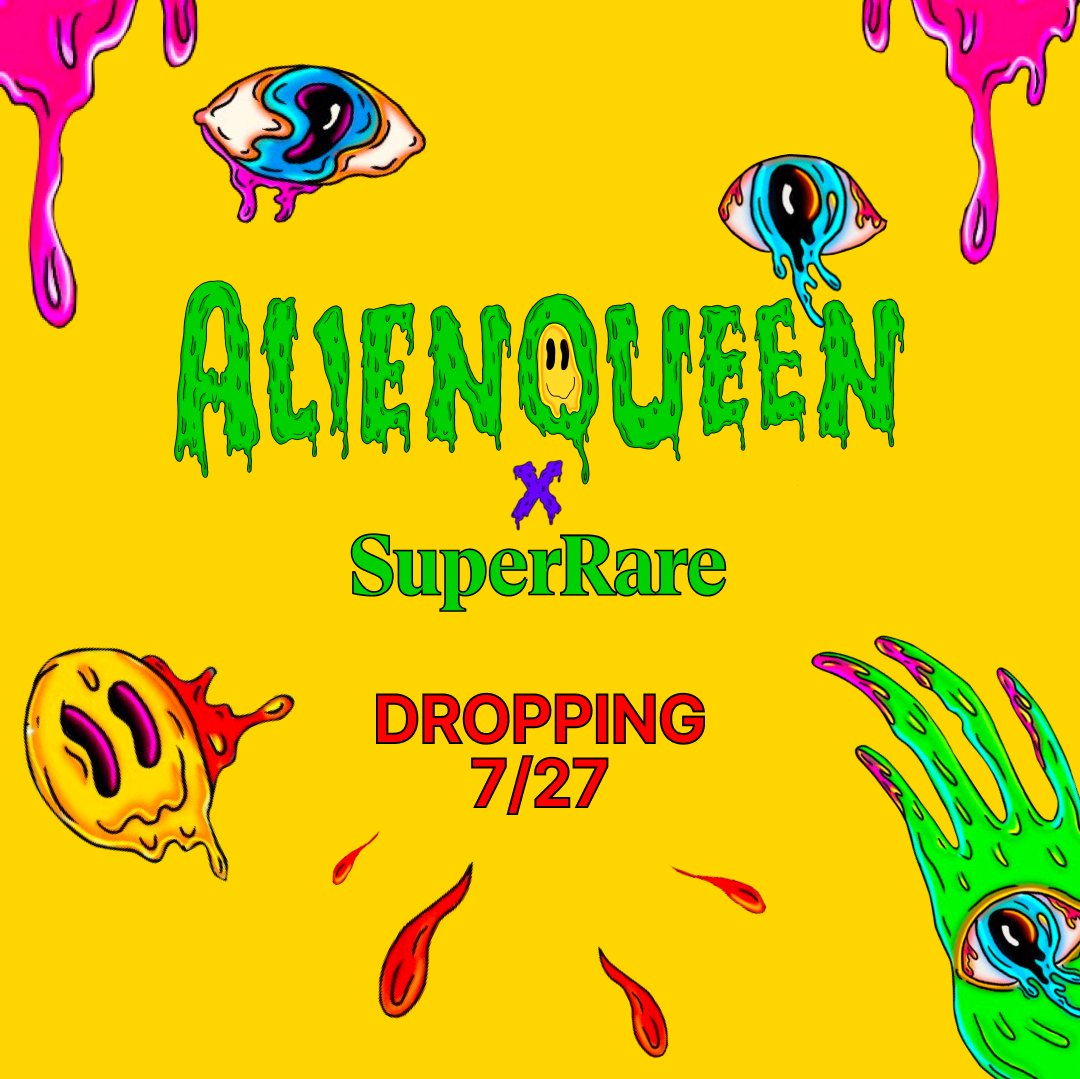 SuperRare (@superrare) on Twitter photo SuperRare x <a href="/ALIENQUEENNFT/">ALIENQUEEN</a> merch drops next Thursday 💎 👽
We’re giving away 2 prototypes from the the collection: A “DEATH” Skateboard & T-Shirt
Retweet this post for 1 entry OR quote tweet with a photo of you in SuperRare merch for 10 entries SuperRare x <a href="/ALIENQUEENNFT/">ALIENQUEEN</a> merch drops next Thursday 💎 👽
We’re giving away 2 prototypes from the the collection: A “DEATH” Skateboard & T-Shirt
Retweet this post for 1 entry OR quote tweet with a photo of you in SuperRare merch for 10 entries