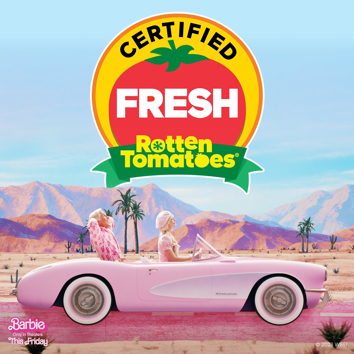 Barbie Movie on X: Barbie Summer just got even better… #BarbieTheMovie is  officially CERTIFIED FRESH! ✨ Get your tickets now, and see it in theaters  THIS FRIDAY:   / X
