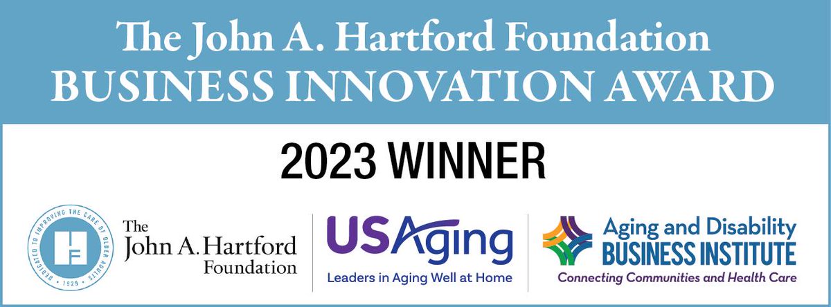 We are thrilled for this recognition from <a href="/theUSAging/">USAging</a> &amp; <a href="/johnahartford/">The John A. Hartford Foundation</a> for our Social Determinants of Health program. bit.ly/3Olb2PG