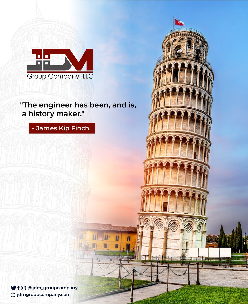 JDMGroupCompany's tweet image. Civil engineers are history makers who shape the future through design and innovation. JDM Group Company is committed to engineering excellence and delivering innovative solutions for clients. #CivilEngineering #Infrastructure #Innovation #Sustainability #JDMGroupCompany 🏢🌏