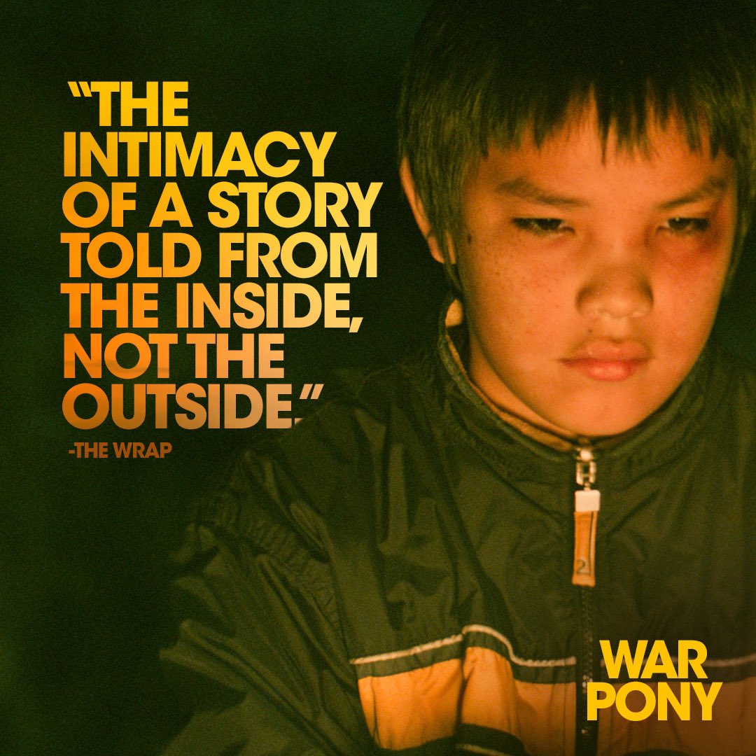 A story that must be told. 

See LaDainian Crazy Thunder’s breakthrough performance as Matho in #WARPONY - In Theaters &amp; On Demand July 28