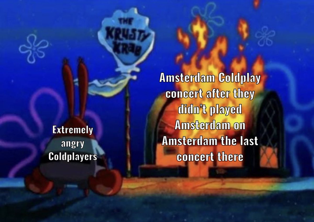 Sooo I start using this meme? #coldplayamsterdam