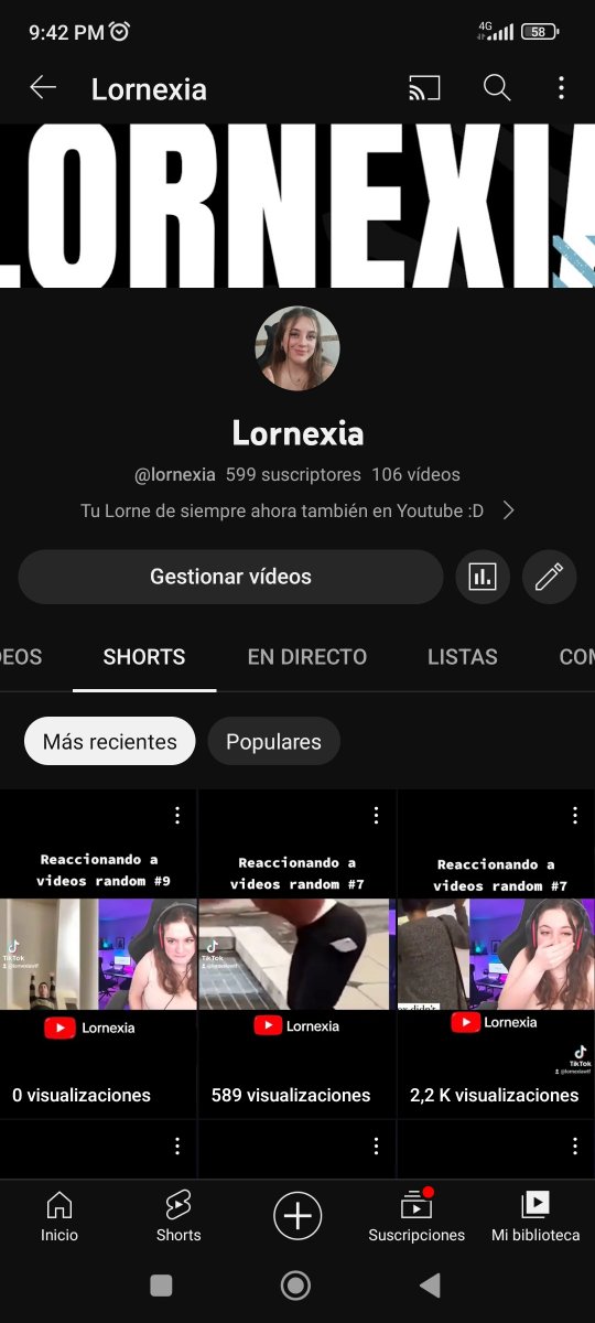 Lornexia's tweet image. Nuevo short subidoo al canal de Youtube! ✨

Lo vais a ver no? Gracias! 🥰

#youtube #youtubeespañol #youtubeespaña #youtuber #youtube #youtubevideos #youtubechannel