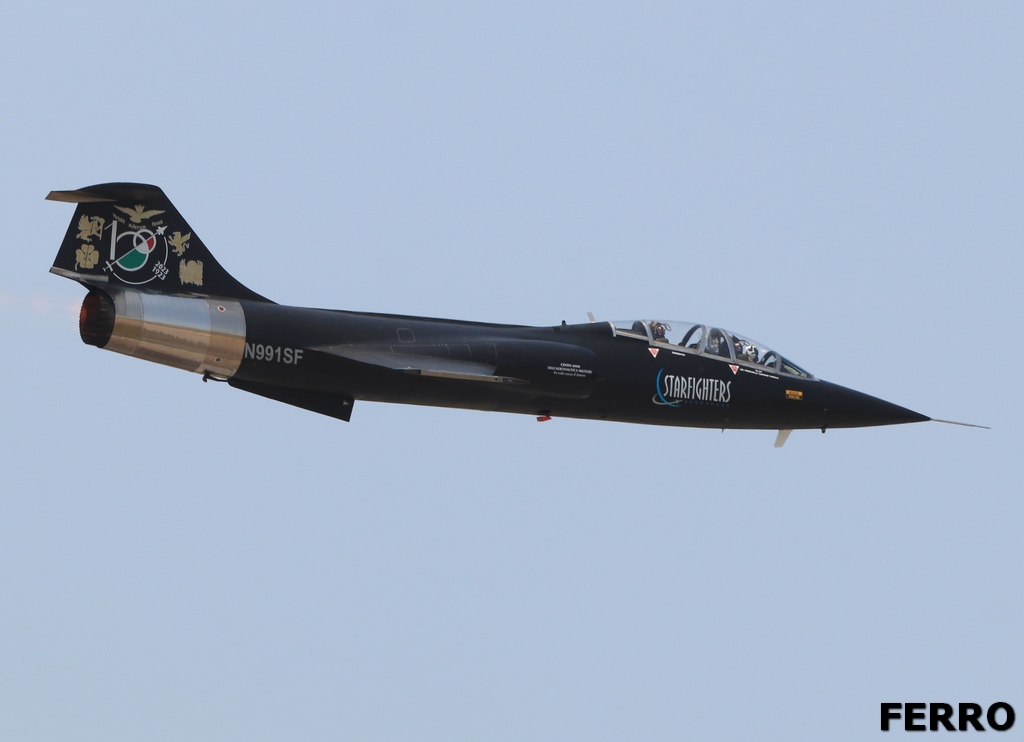 (1/2) Lockheed TF-104G Starfighter - N991SF - on display at the #AeronauticaMilitare100 in Pratica Di Mare #AvGeek #avgeeks #aviation #planespotting #aviationdaily