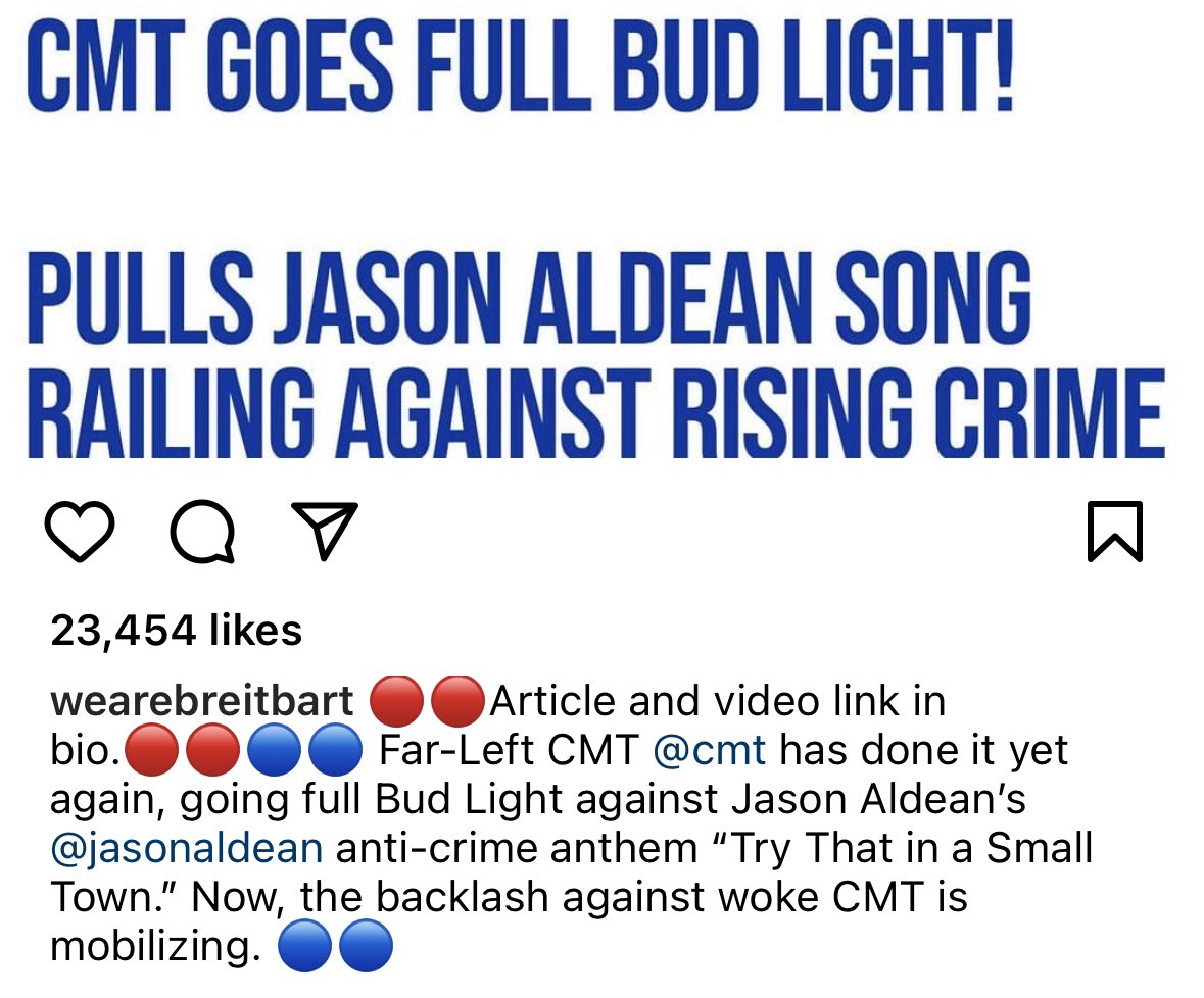 mamamcbear1's tweet photo. CMT, way to blow up your fan base!
You would think they'd learned from the other companies. Idiots. 
#GOWOKEGOBROKE

#CMTisWOKE #BoycottCMT #CountryMusic #JasonAldean #BoycottBudLight #AnheuserBusch https://t.co/HY0qOqPi5h