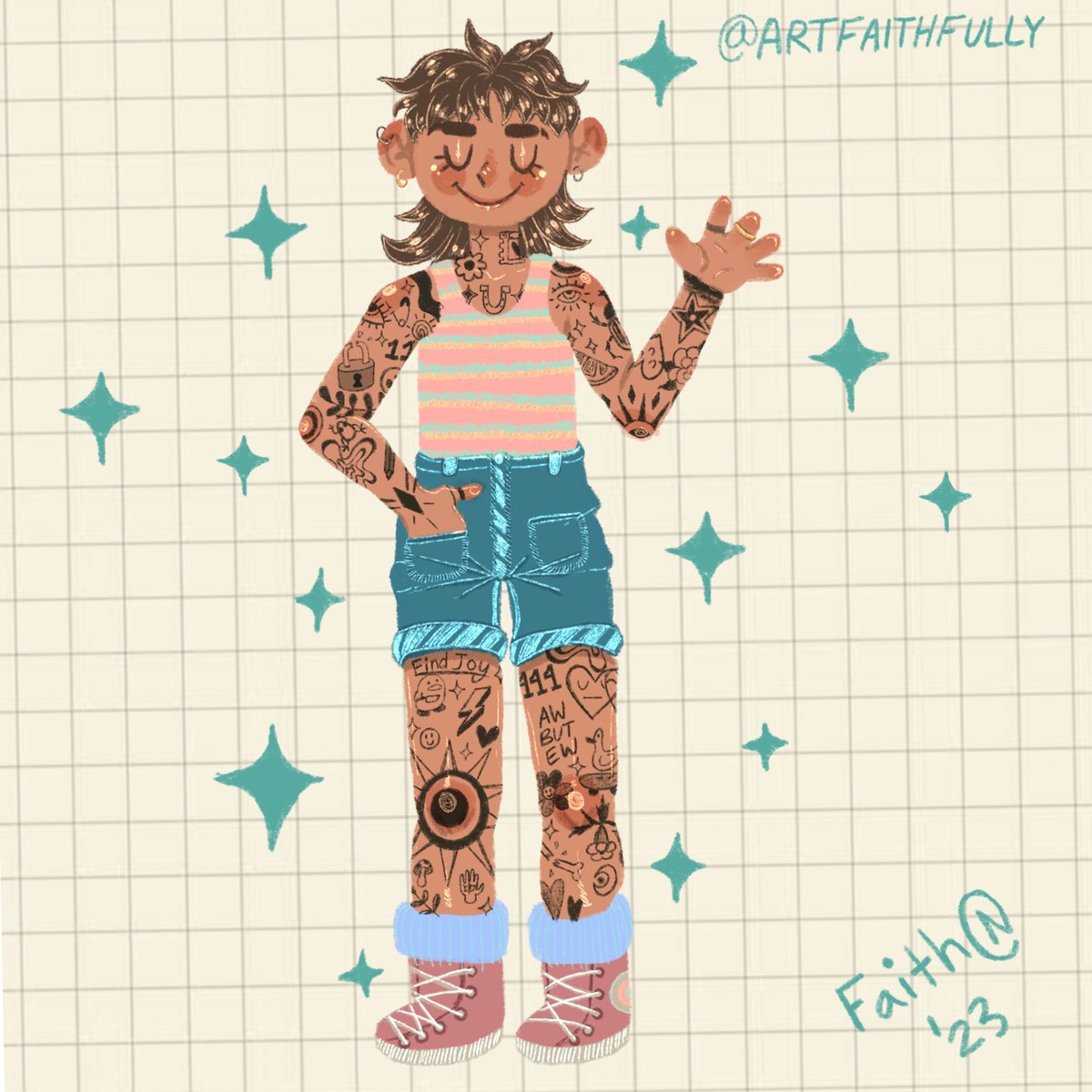 artfaithfully's tweet photo. Doodle time!💖✨
.
.
#ArtistOnTwitter  #artists #art #illustration #illustrator #painter #cuteart #cutepainting #artist #procreate #tattoos #characterdesign #characterillustration #bookillustration #bookillustrator #cutecharacterdesign https://t.co/LUWtljYs2K