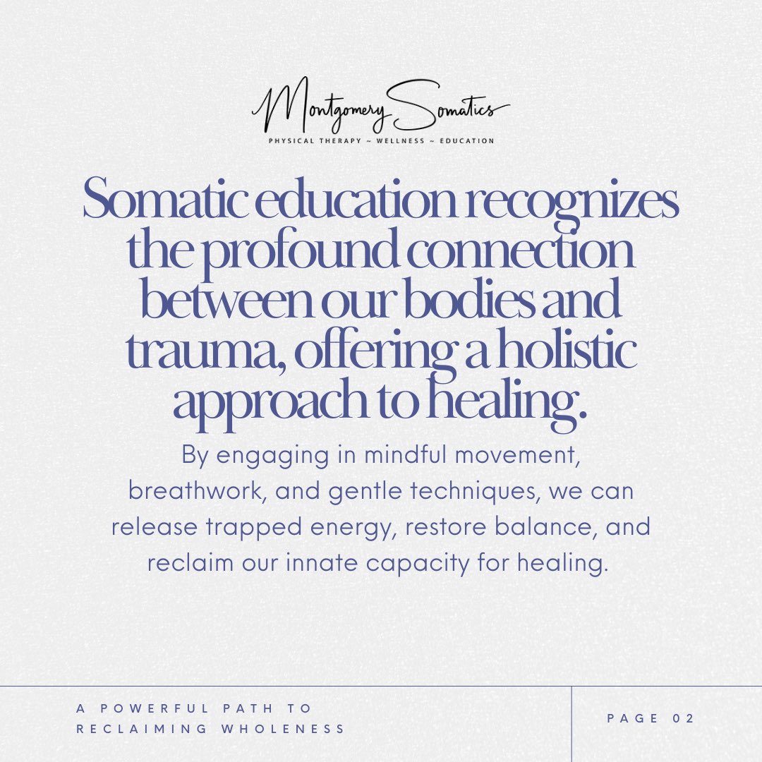 camont11's tweet photo. Remember, healing is possible, and you deserve to live a life free from the compensatory chains of trauma. Embrace the power of somatic movement education and embark on a journey of healing, empowerment, and wholeness. 🌈✨

#SomaticEducation #HealingTrauma #Resilience https://t.co/Xm7qsp7uyx