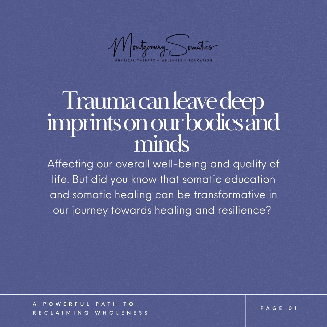 camont11's tweet photo. Remember, healing is possible, and you deserve to live a life free from the compensatory chains of trauma. Embrace the power of somatic movement education and embark on a journey of healing, empowerment, and wholeness. 🌈✨

#SomaticEducation #HealingTrauma #Resilience https://t.co/Xm7qsp7uyx