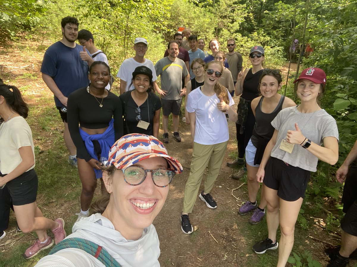 Monica_Ohnsorg's tweet photo. The “Death March” 💀 was looking very alive today at the #biomaterials @GordonConf! 🥾 🌳 This has been a absolutely wonderful first GRS/GRC. What an amazing experience to be able to learn, talk about science, and spend time in nature with this amazing community! #nerdcamp https://t.co/l0fSyHsZjs