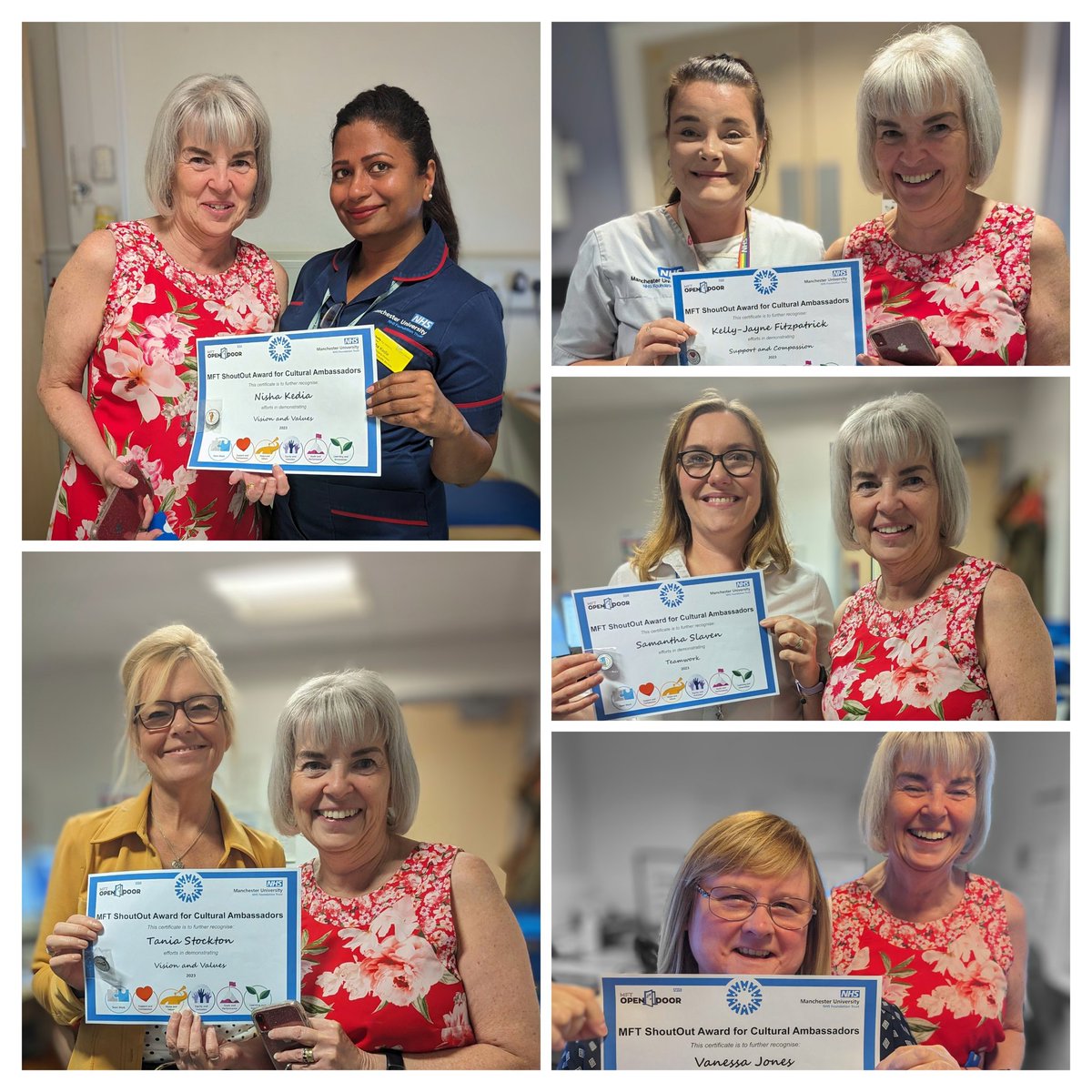 MFT_Imaging's tweet photo. What a pleasure delivering Cultural Ambassador certificates and badges to our colleagues this morning. Certainly put a smile on their faces. Where will we turn up next? #shoutout @MFT_CSS https://t.co/majl2PJLxz