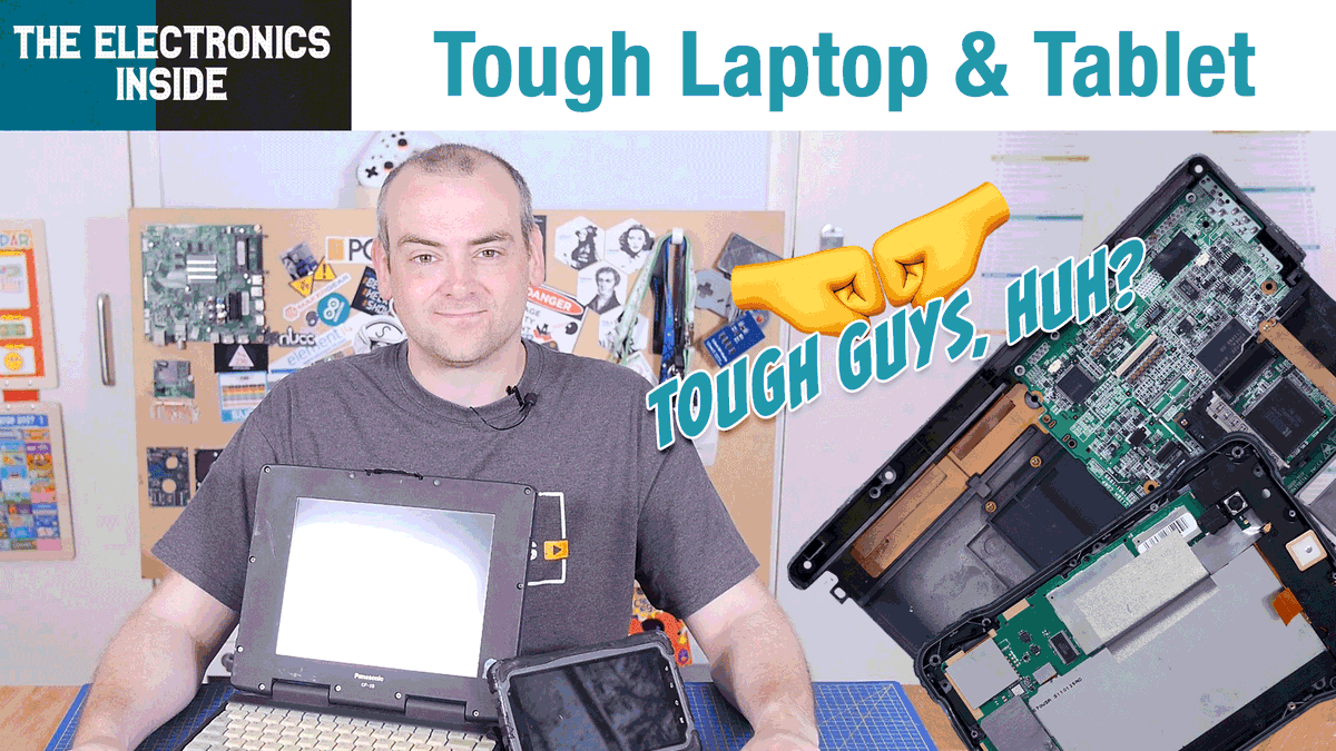 E14Community's tweet photo. What makes rugged laptops and tablets tough against harsh environments? On #TheElectronicsInside, David does a #teardown of a Panasonic #Toughbook and an NIR4 farm tablet to find out! https://t.co/R83CcB8Pam https://t.co/AgrgAvCBNh