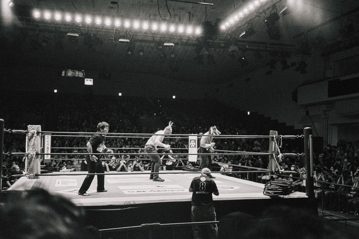 zacxwolf's tweet image. Got to go to the @njpwglobal  show on July 5 at Korakuen Hall, just got film back from that trip so enjoy these photos!