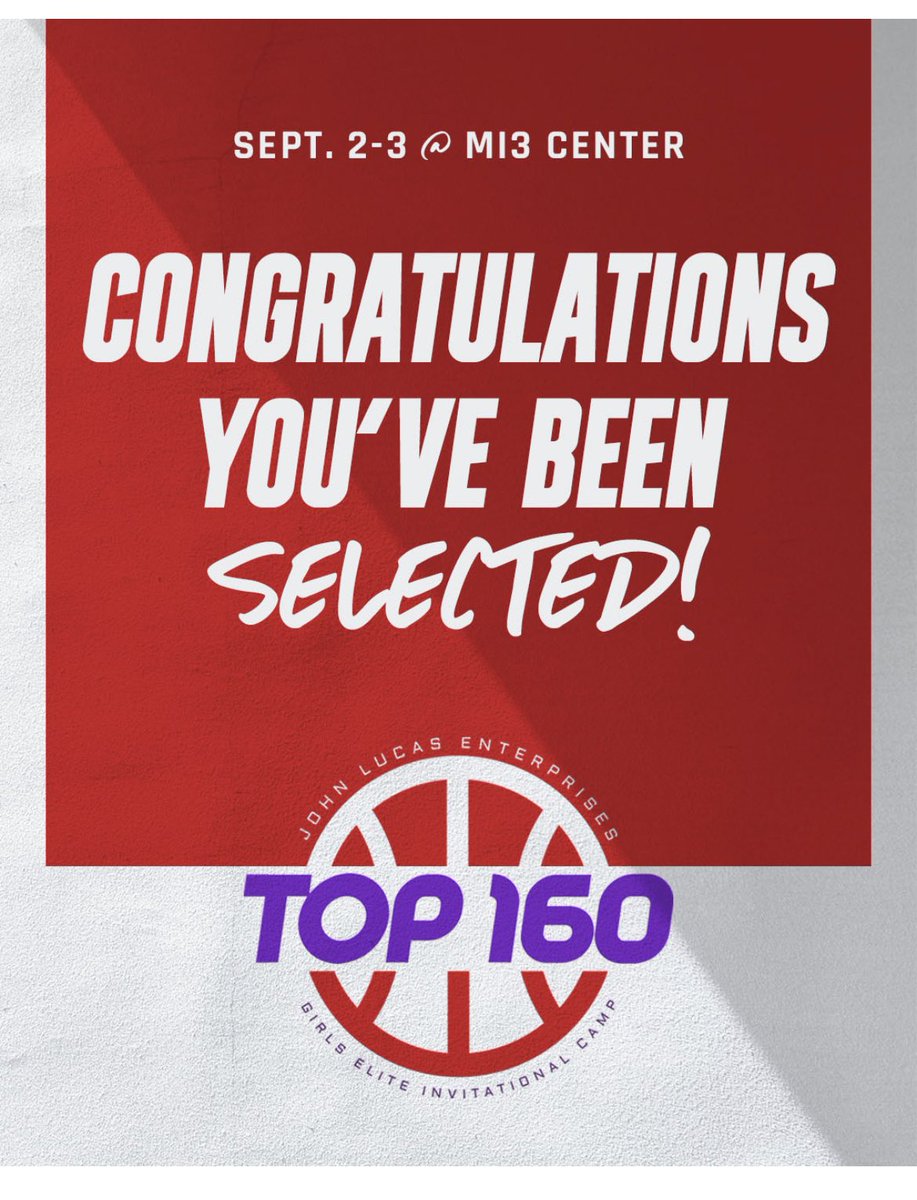 Thank you <a href="/JLEnterprises/">JOHN LUCAS ENT</a> 
Great experience and competition last year. Blessed to go back! 💪💯
<a href="/GBBgladiators/">JCHS GBB</a> <a href="/johnscreekhoops/">JC Gladiators Hoops</a> <a href="/ChuckPerson5/">Chuck Person</a> <a href="/jcgladiatorsWBB/">Kirk Call</a> 
<a href="/coachreg34/">Regina Tate-Leslie</a>