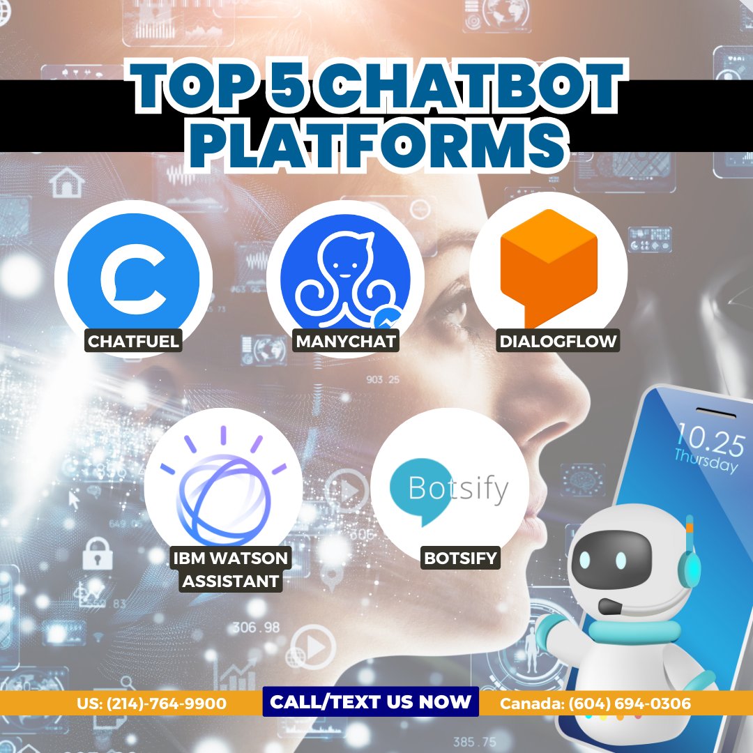 WritePalVisas's tweet image. Here are five top chatbot platforms and their key differences that every entrepreneur should consider using in 2023:

#ChatbotRevolution #Entrepreneurship #CustomerExperience