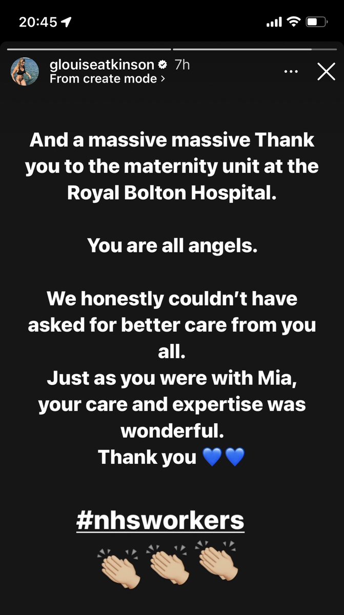 Amazing feedback for the maternity team @boltonnhsft from @MissGAtkinson great recognition for such a hardworking team @jacotton01