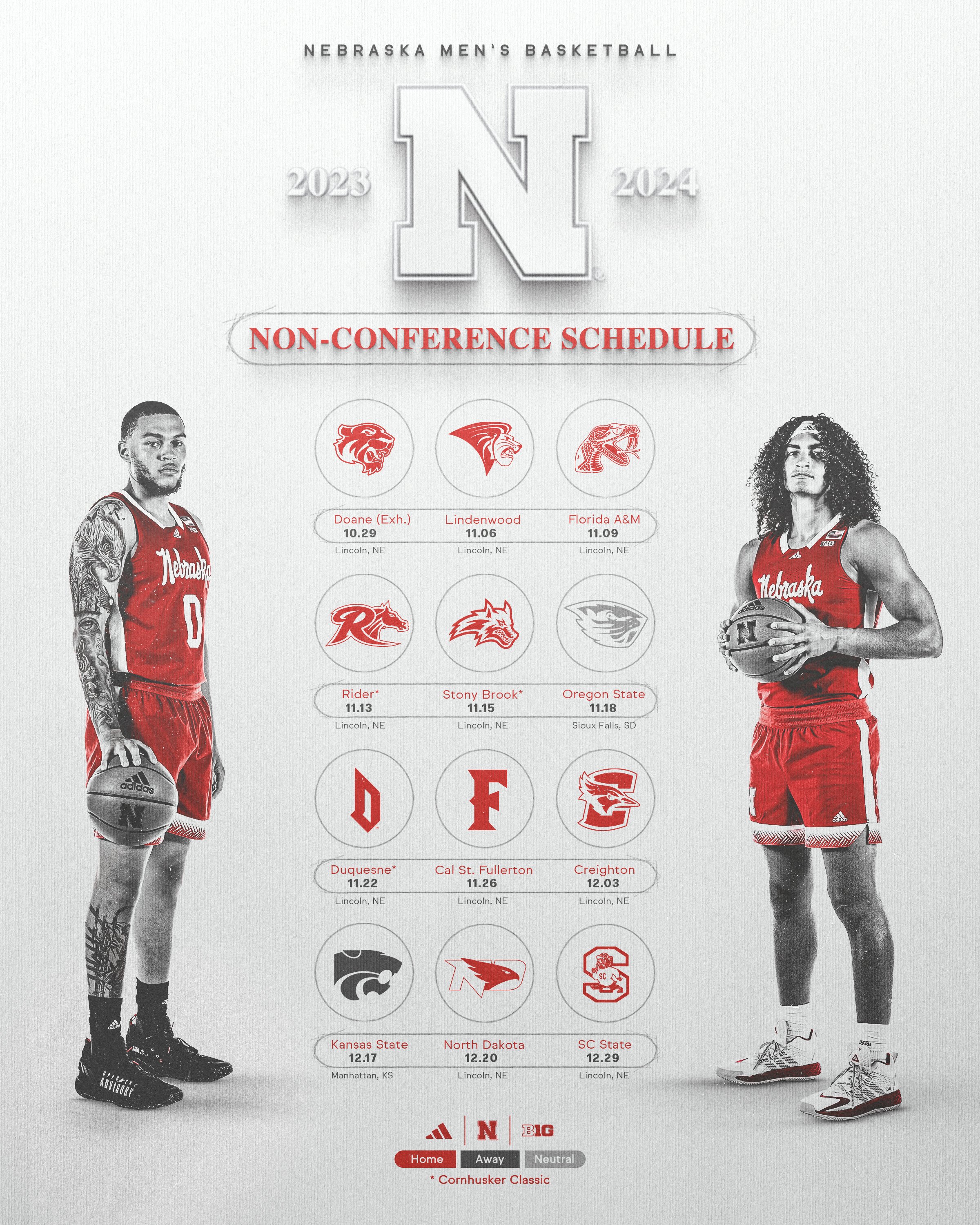 Nebraska basketball schedule deals
