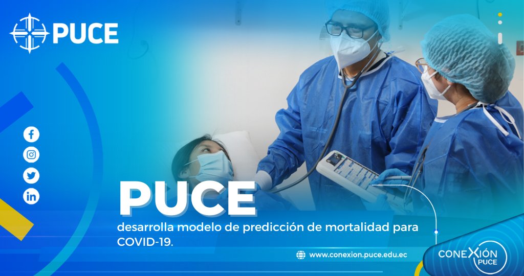 🦠  La  PUCE, a través del <a href="/IspPuce/">ISP PUCE</a>, desarrolló un modelo de predicción de la mortalidad en pacientes hospitalizados con #COVID19. Conócelo en nuestra nota. 👇
conexion.puce.edu.ec/puce-desarroll…