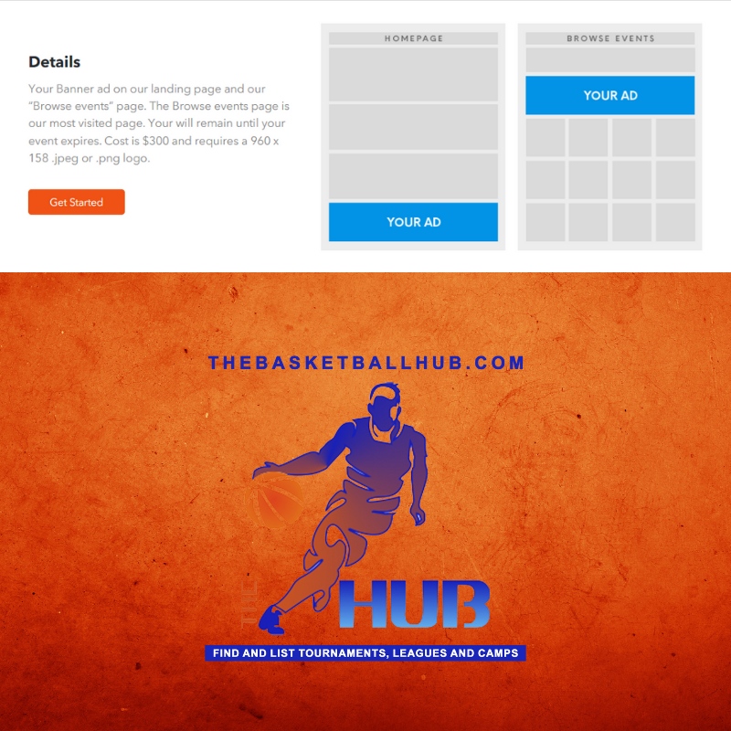 We offer many advertising packages, but the Banner Ad package gets your event the most visibility!
thebballhub.com/event-packages/