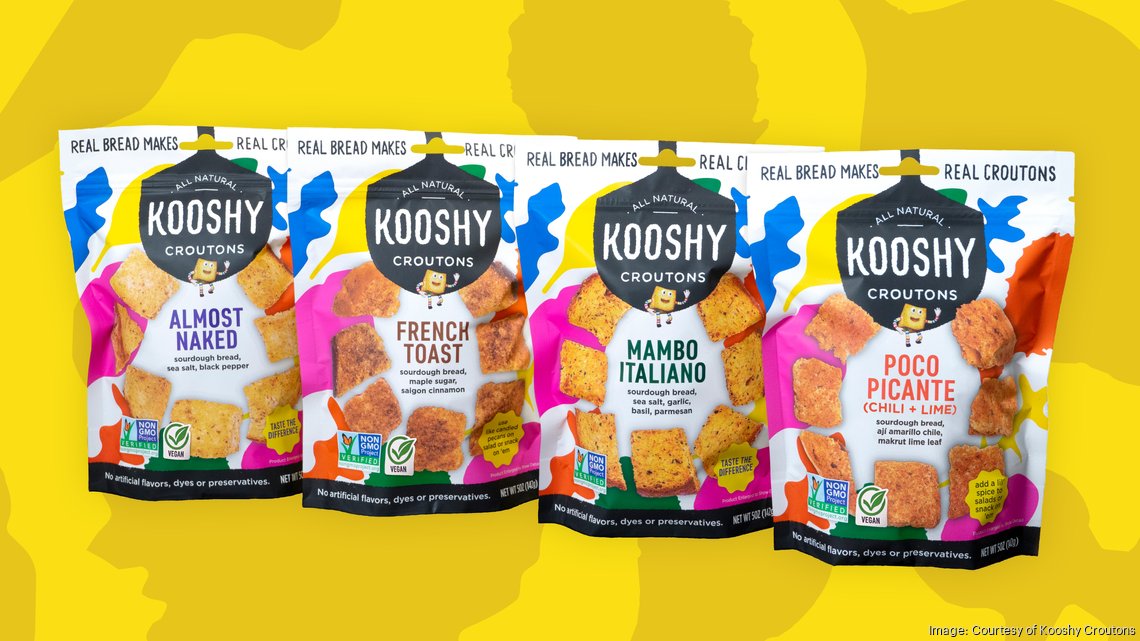 Congratulations to Kooshy, a graduate of The Hatchery, for launching nationwide in Whole Foods! Their all-natural croutons are made from sourdough bread with three of the flavors being vegan friendly. Read about the launch: buff.ly/3Oo7Xi8