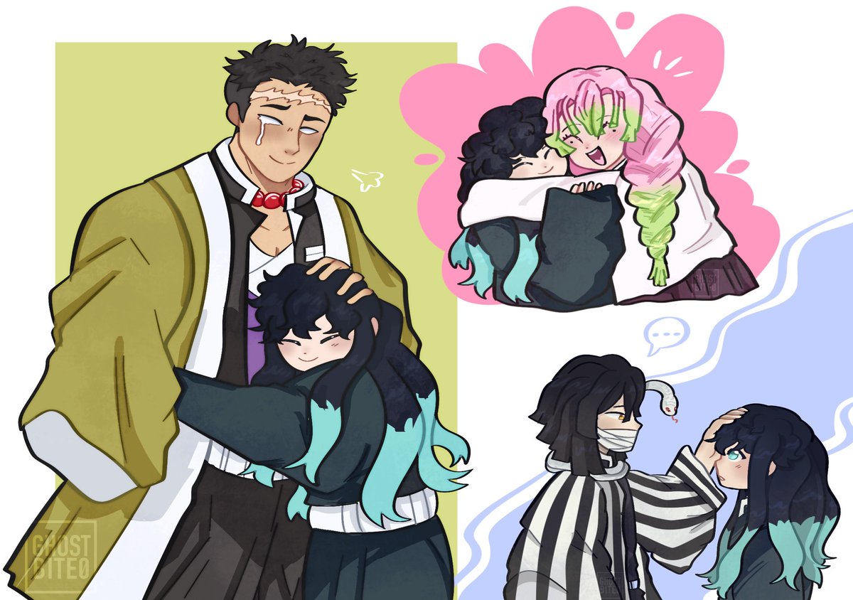 bite ✧*: on X: hashiras hugging muichiro + a cute little tanjiro sketch as  a warmup t.cosCgfGdn8uq  X