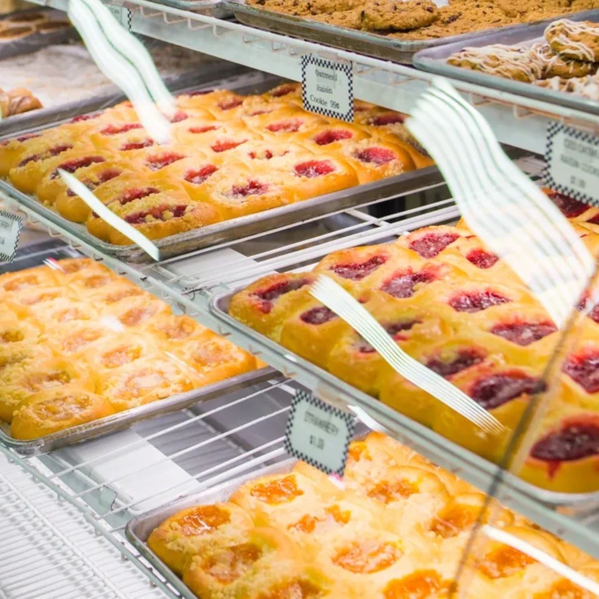 If you're looking for tasty goodies you won't forget, just follow the scent of freshly made kolaches right down I-35! It'll lead you straight to our bakery, where over 37 flavor combinations await😋 #czechoutourkolaches #czechoutslovaceks #slovacekswest #deliciouseats #czech