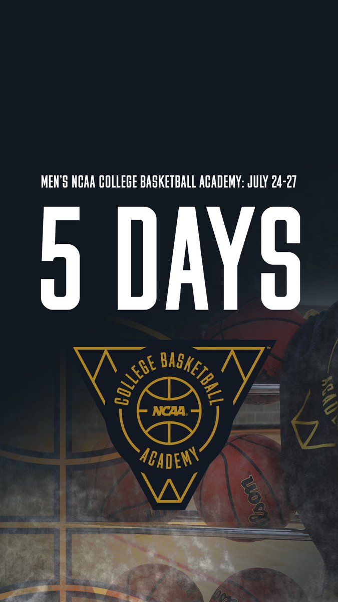 🖐️ DAYS UNTIL THE MEN’S NCAA COLLEGE BASKETBALL ACADEMY!

#CBBAcademy | #CBA2023