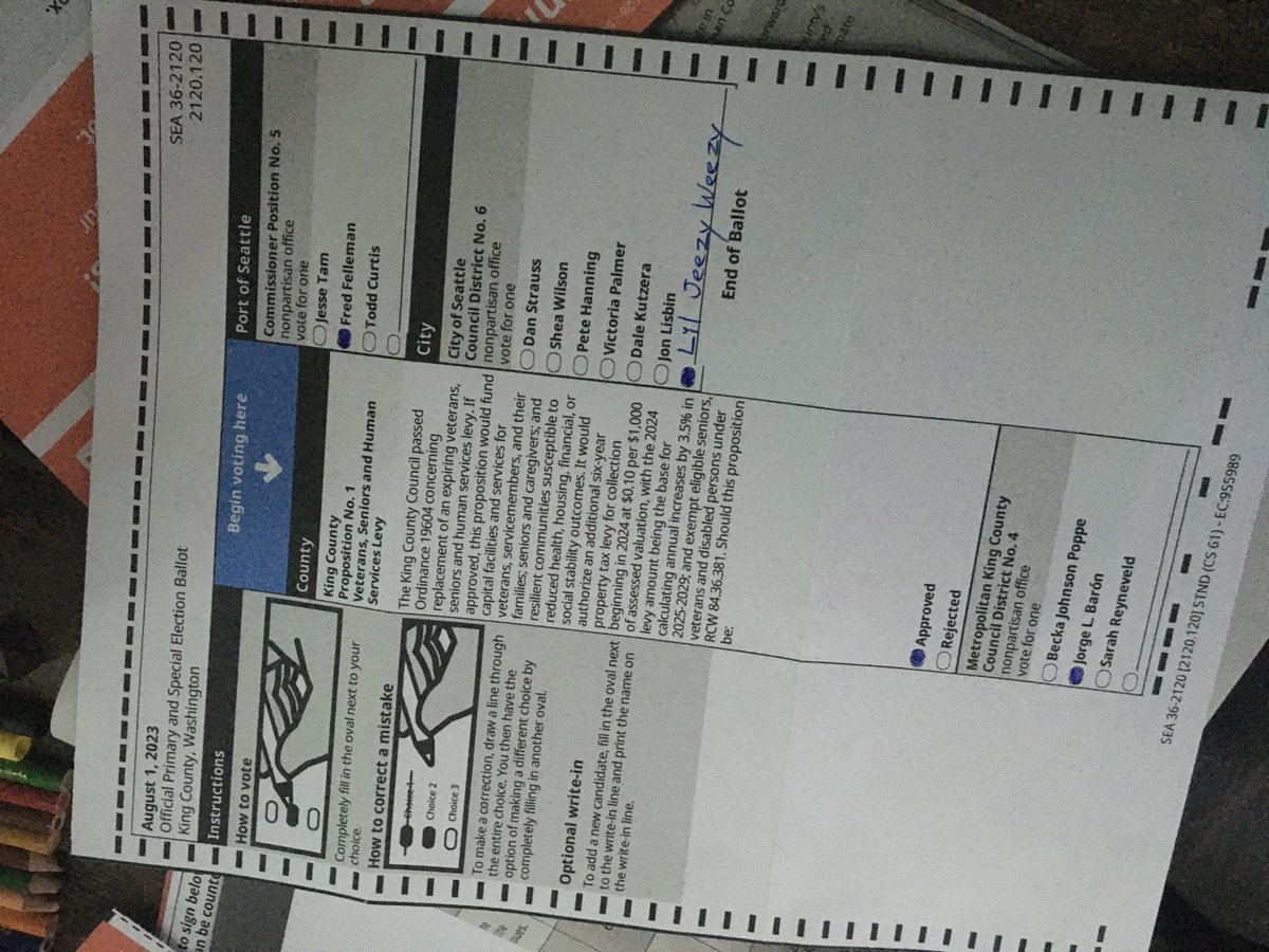 DangerBuffet's tweet photo. I voted! https://t.co/47EE4pzzQu