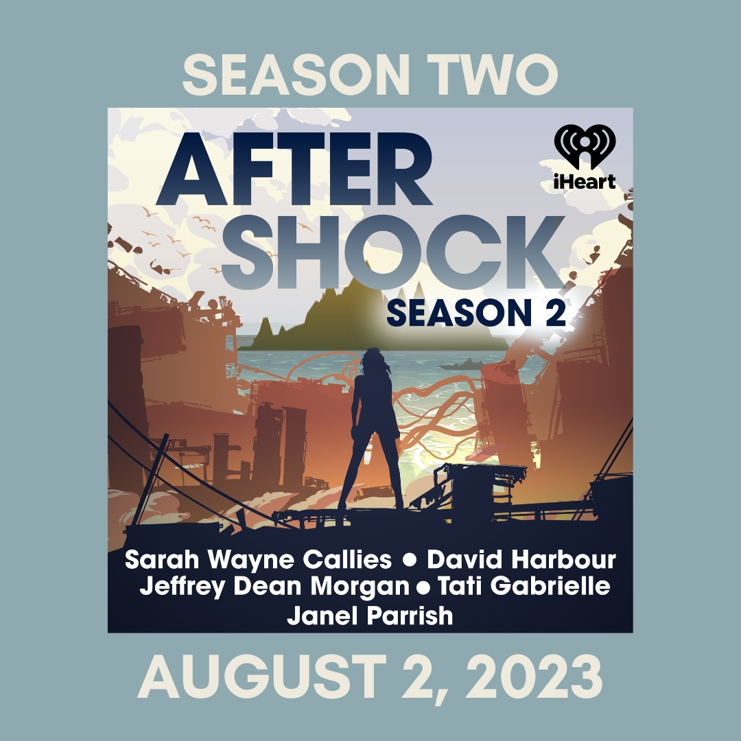 🎉 We’re back! #Aftershockpodcast returns 8/2. In season 2, Cassie is trying to bring McKayla home, but something tells me they’re going to have to go back to the island... link.chtbl.com/u4c1q9lP @SarahWCallies @DavidKHarbour @JDMorgan @TatsBGats @JanelParrish