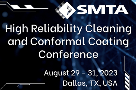 SMTAorg's tweet photo. On Monday, August 29, the High Reliability Cleaning and Conformal Coating Conference commences with three consecutive short-courses: 
-Cleaning and Cleanliness Quantification Best Practices
-Conformal Coating Best Practices
-Inline Cleaners for Dummies
https://t.co/ZWcBYXqHKH https://t.co/BHRnqnVpN3