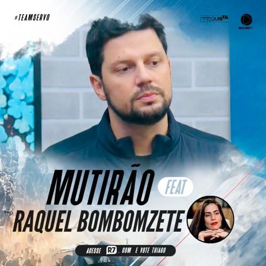 🚀 MUTIRÃO MISSÃO FEAT <a href="/RaquelSunshineS/">Raquel</a> INICIADO 🚀

⚠ A CADA 30 VOTOS DEIXE UM EMOJI NESSE TWEET!
🎯 META: 2000 Replies;
⏳ ENCERRA ÁS 18Hrs;
🚨 O VOTO É PARA GANHAR, PORTANTO VOTE NO THIAGO!
🤫 Foco no R7, sem divisão de votos.
📲 LINK: recordtv.r7.com/a-grande-conqu…