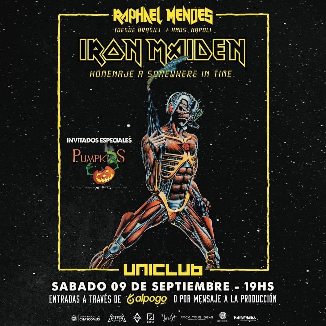 _nesartpro's tweet image. Raphael Mendes regresa al país, reviviendo los éxitos de Iron Maiden