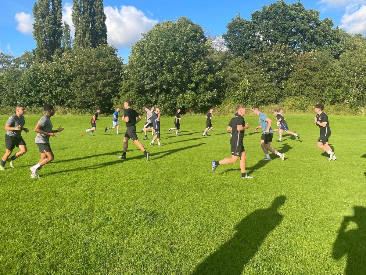 AFCCarnforth's tweet photo. Pre Season is well under way now as we had 20 lads down tonight! A great fitness session followed by some ball work made up a terrific session for the boys ⚽️ 

2 more sessions now until our first Pre season game and Mystery Tour ⚽️❔❓ https://t.co/DvfUh81wFr